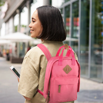 12-Inch Squared Mini Backpack with Twin Handle - 8 Colors