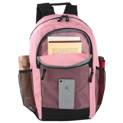 18-Inch Multi-Pocket Reflective Backpack - 3 Girls Colors