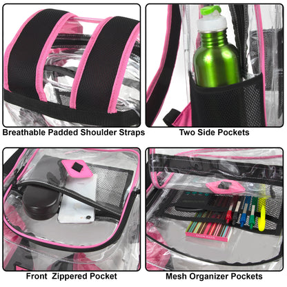 18-Inch Summit Ridge Clear Backpack - Girls Colors