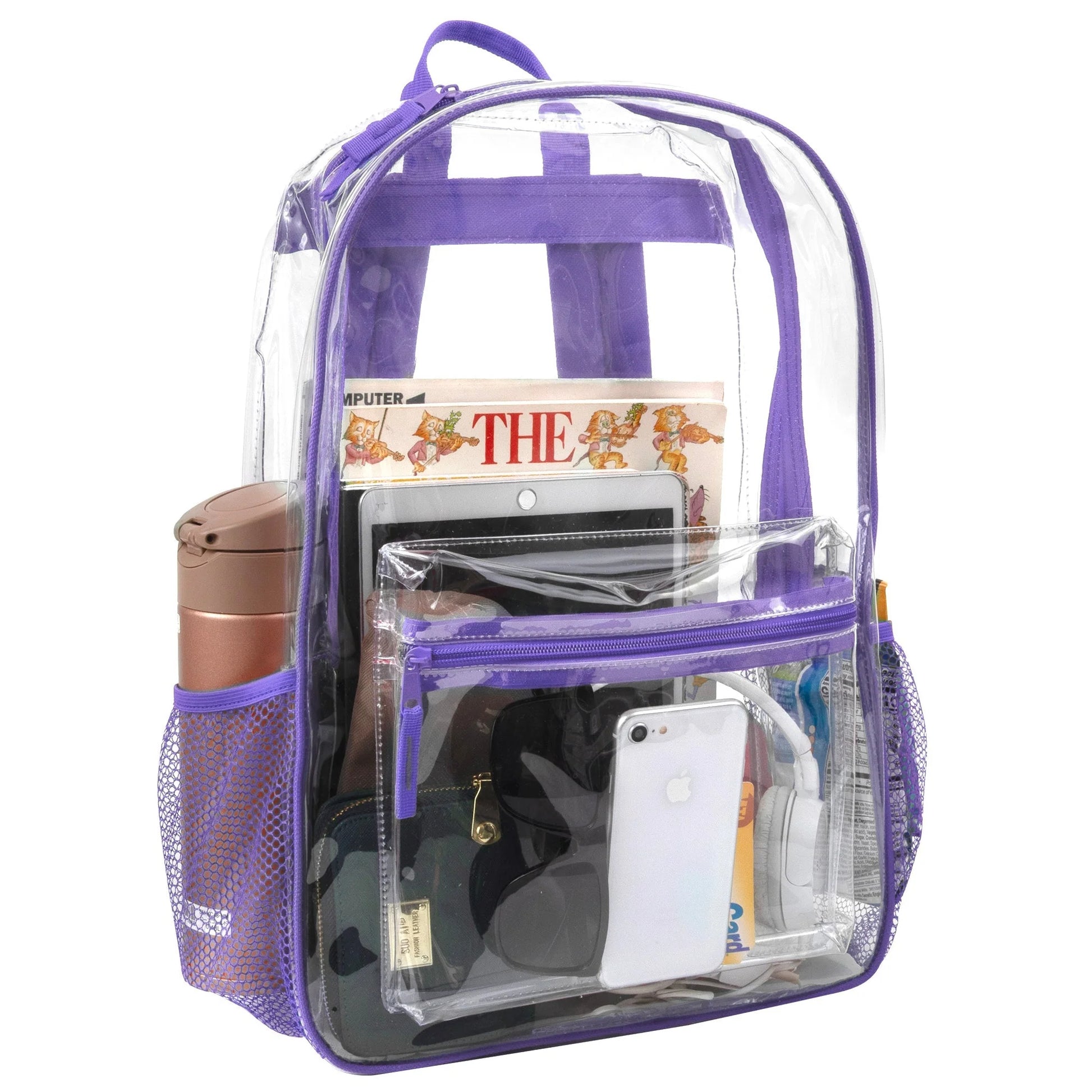 17-Inch Classic Clear Backpack - Girls Colors