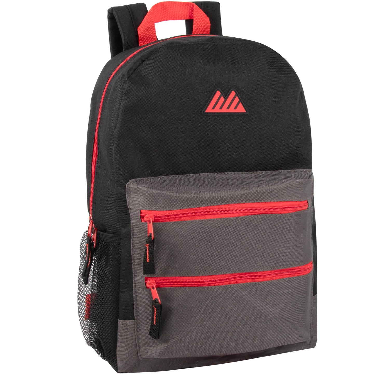 17-Inch Double Front Zippered Pocket Backpack