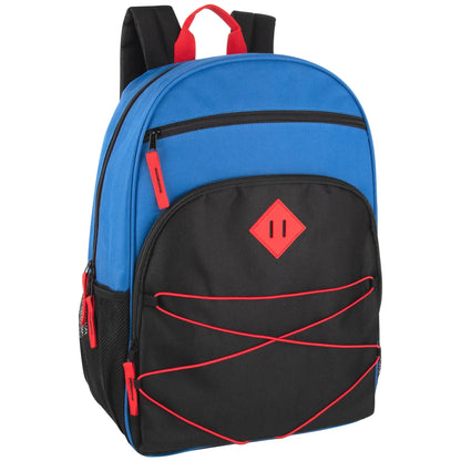 17-Inch Multi Pocket Bungee Backpack - 5 Colors