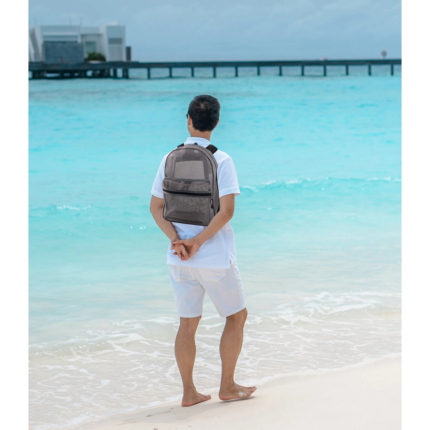 17 Inch Premium Mesh Backpack - 5 Colors