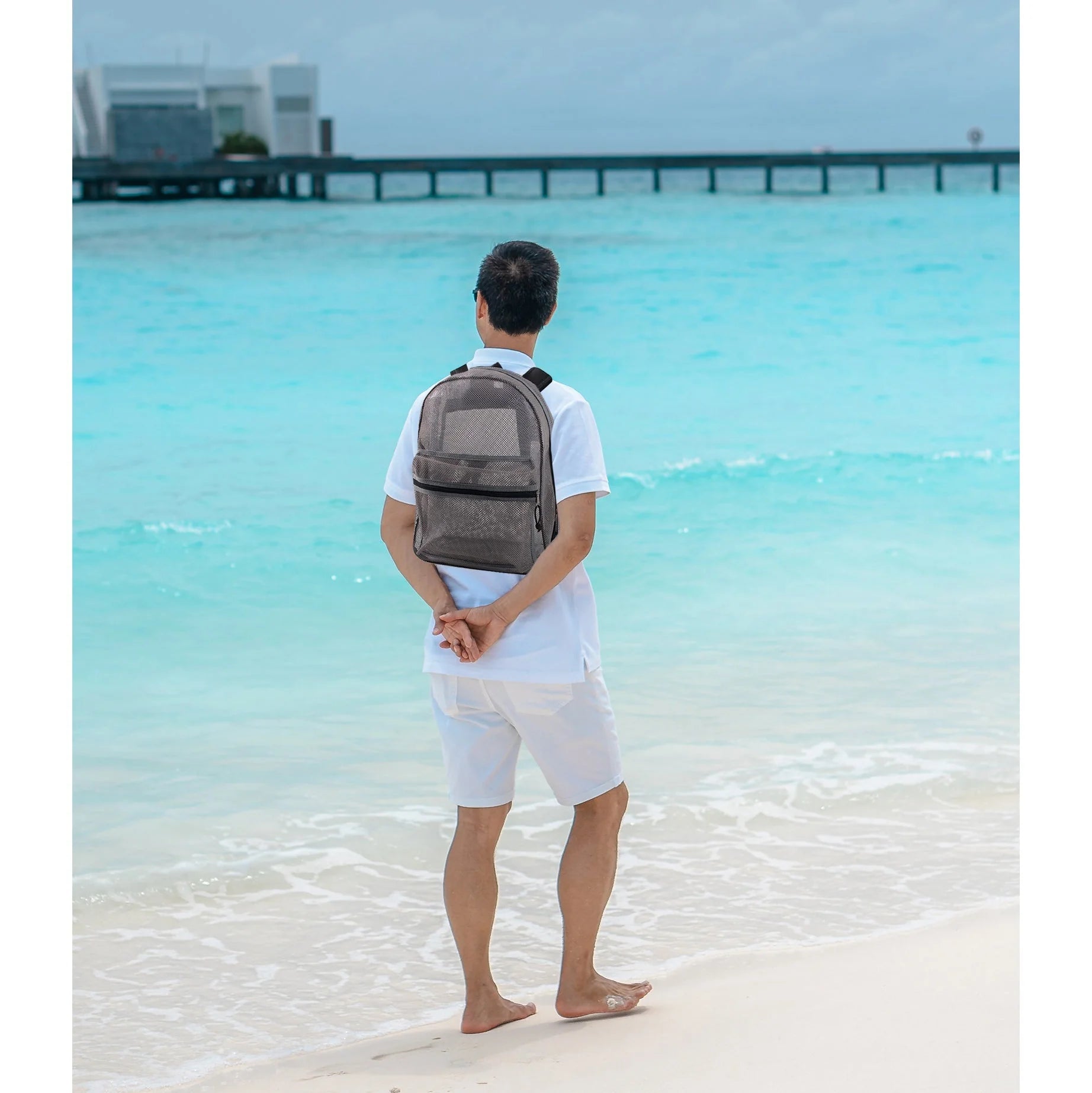 17 Inch Premium Mesh Backpack - 5 Colors