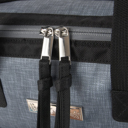 Baby Essentials Quilted Diaper Bag Backpack W Changing Pad - Black & Grey
