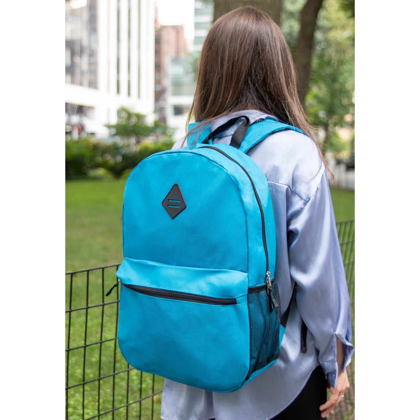 19 Inch Lash Tab Backpack W Side Mesh Pockets - 4 Colors