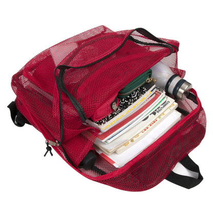 17 Inch Premium Mesh Backpack - 5 Colors