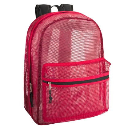 17 Inch Premium Mesh Backpack - 5 Colors