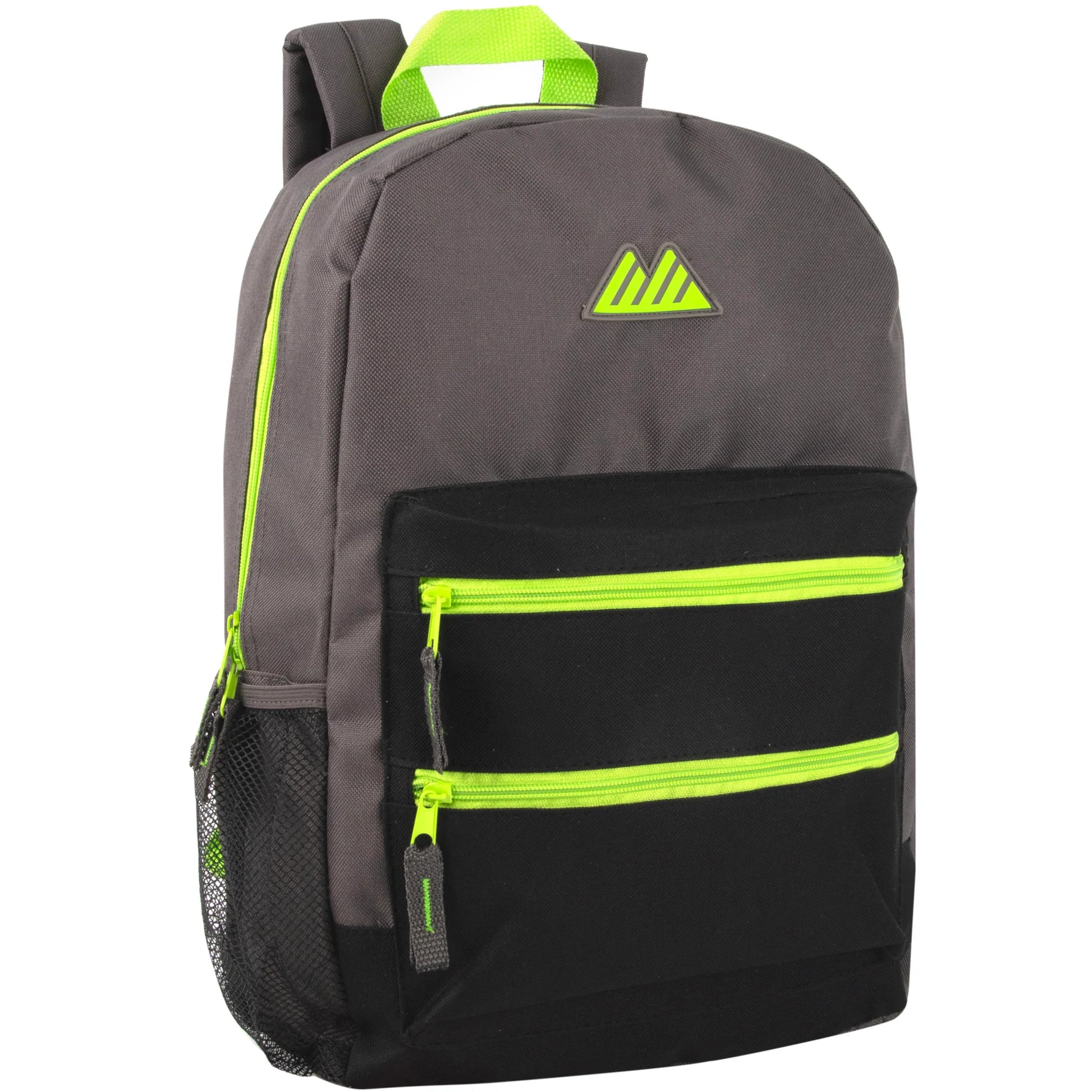 17-Inch Double Front Zippered Pocket Backpack