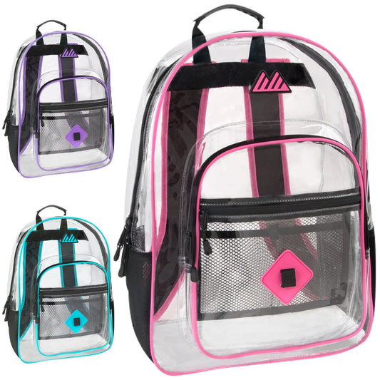 18-Inch Summit Ridge Clear Backpack - Girls Colors