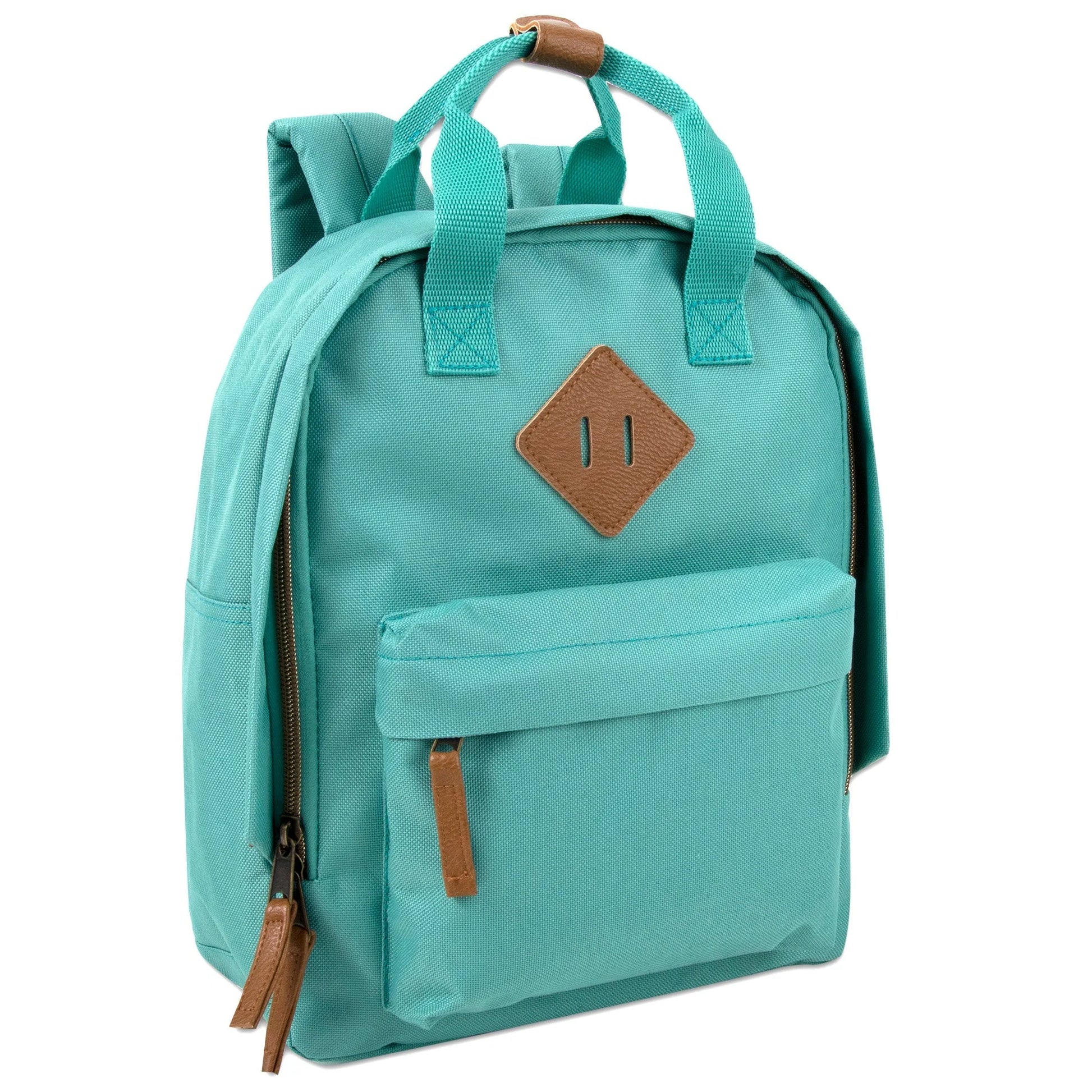 12-Inch Squared Mini Backpack with Twin Handle - 8 Colors