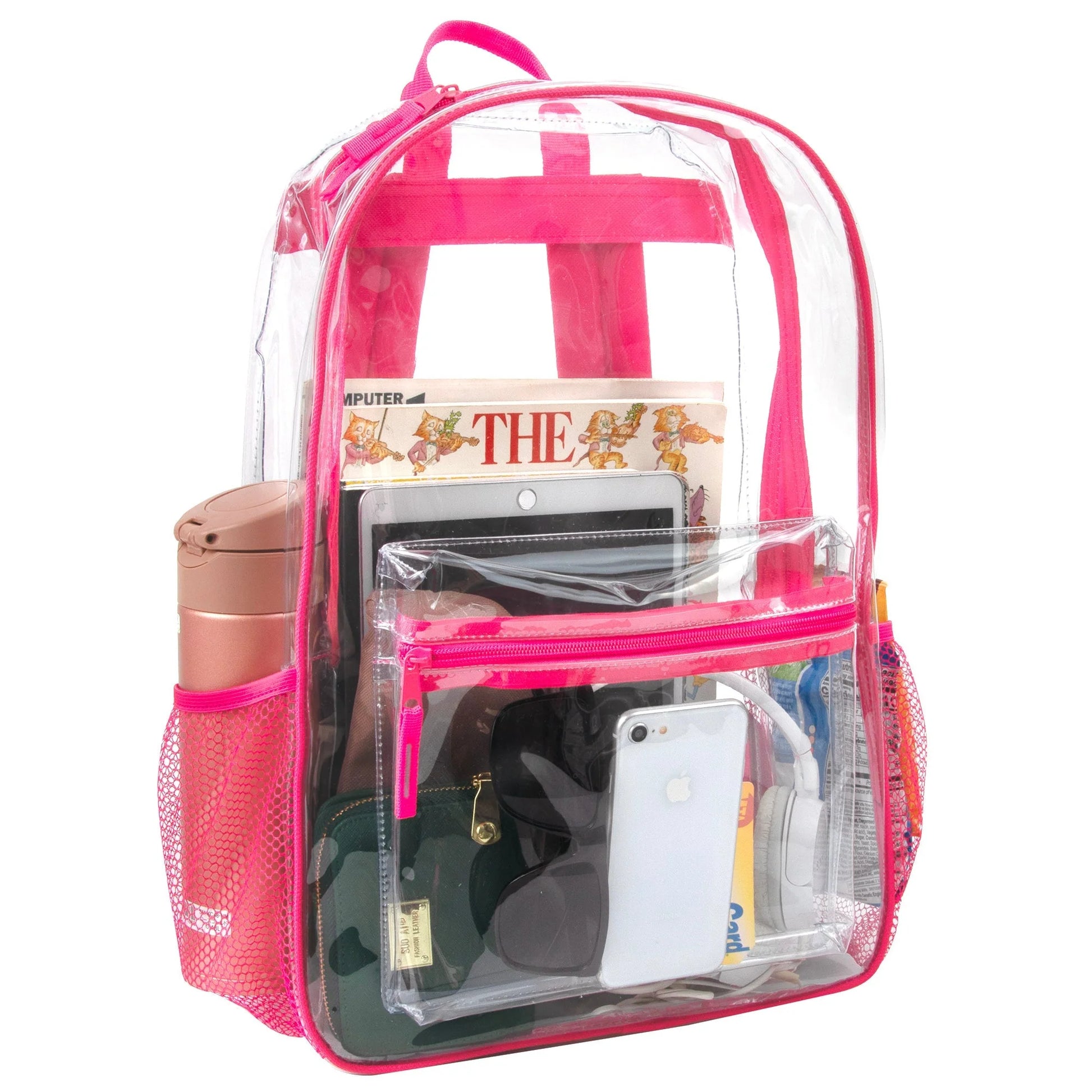 17-Inch Classic Clear Backpack - Girls Colors