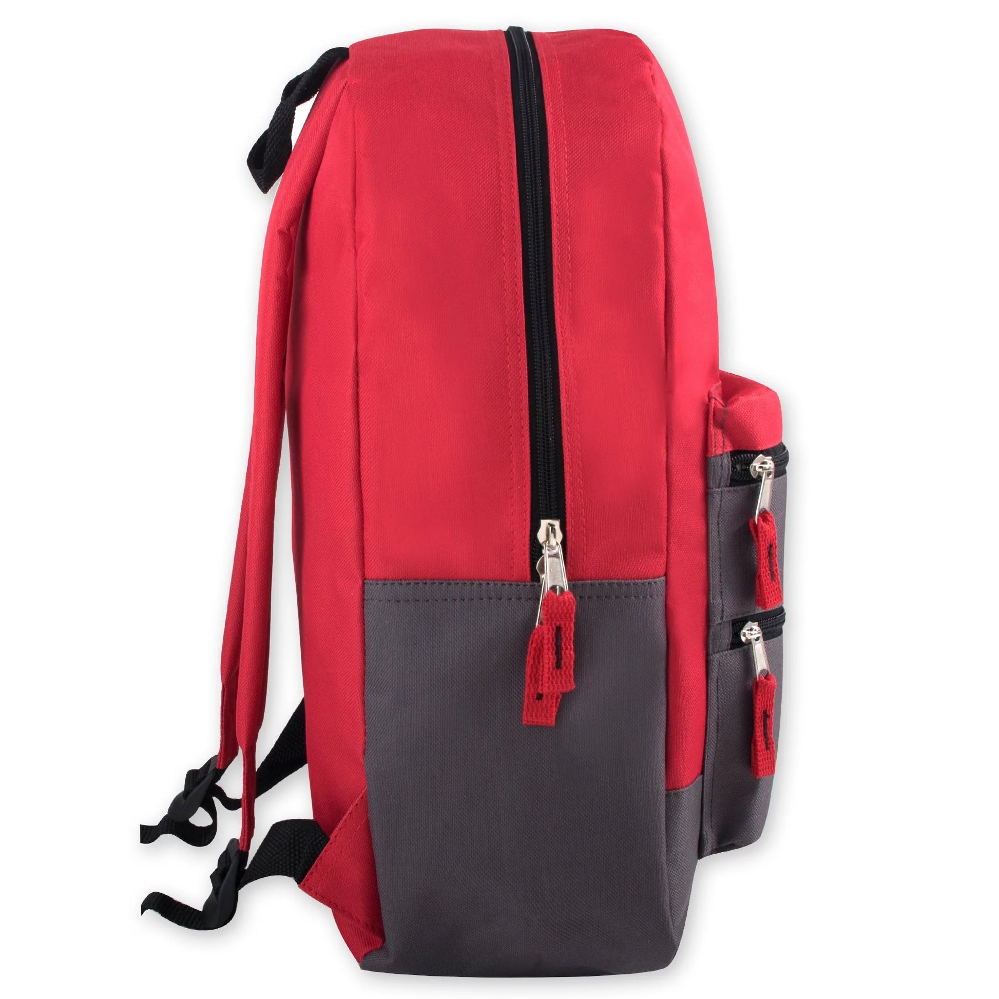 17-Inch Double Front Zippered Pocket Backpack