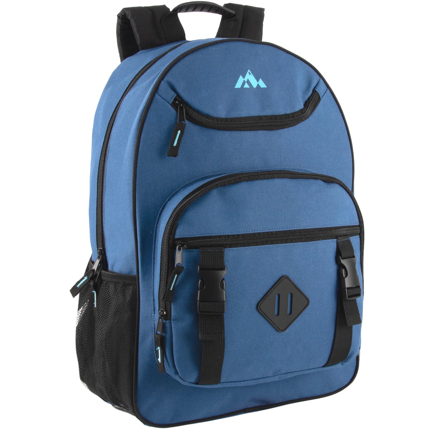 18 Inch Double Buckle Backpack with Laptop Section - 3 Colors