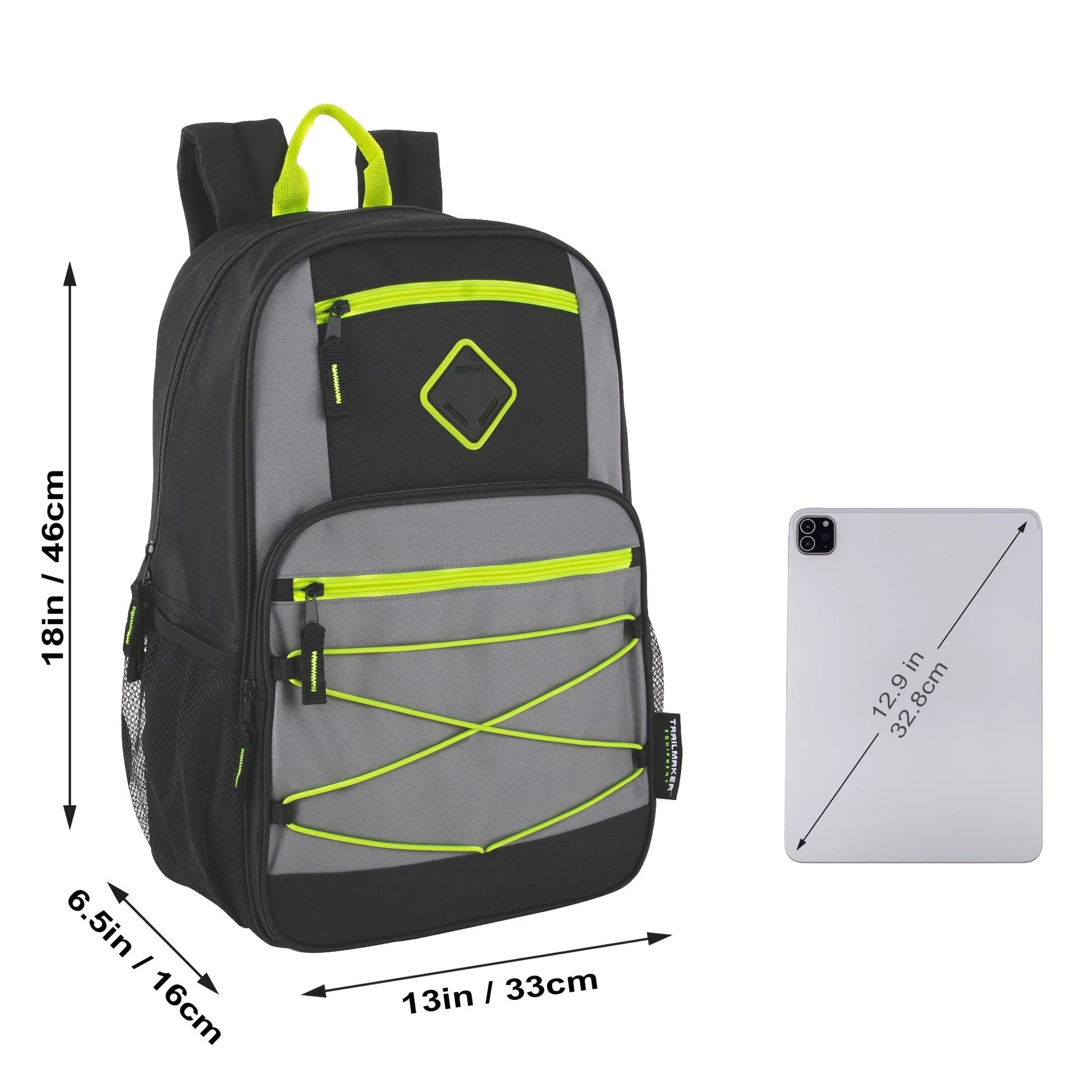 19 Inch Dome Bungee Backpack with Laptop Section - 4 Colors