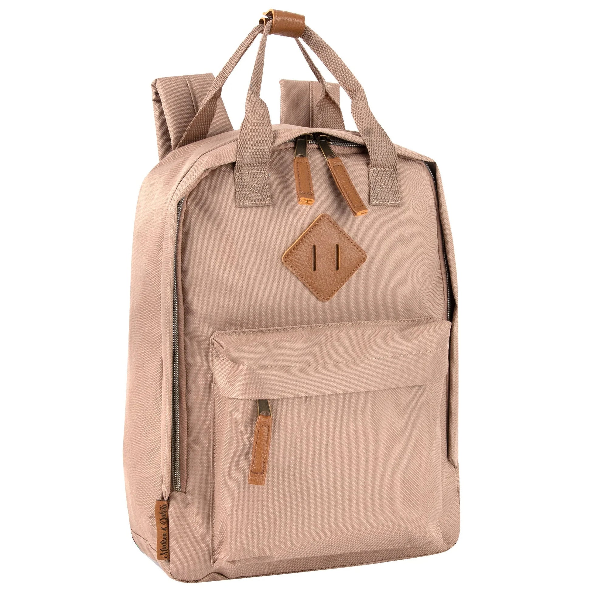 12-Inch Squared Mini Backpack with Twin Handle - 8 Colors