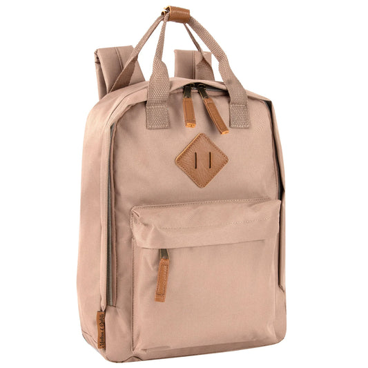 12-Inch Squared Mini Backpack with Twin Handle - 8 Colors