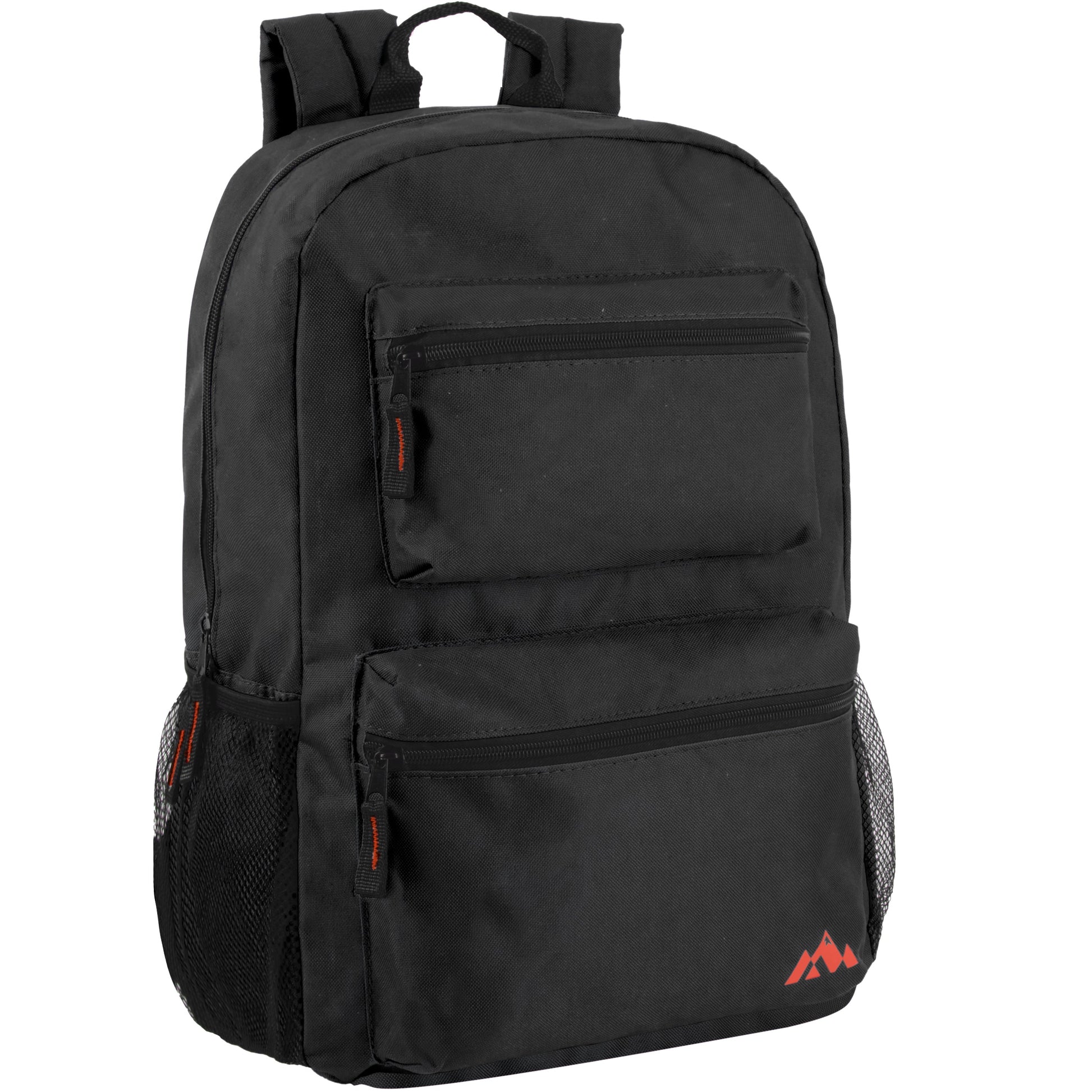 17 Inch Double Front Pocket Backpack - 4 Colors