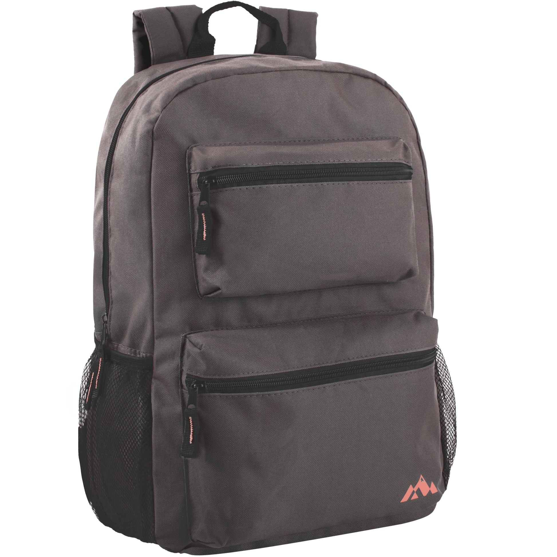 17 Inch Double Front Pocket Backpack - 4 Colors