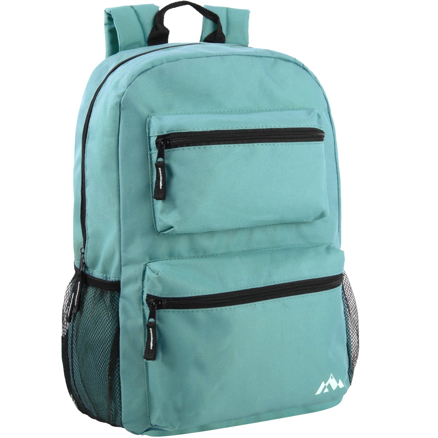 17 Inch Double Front Pocket Backpack - 3 Pastel Colors