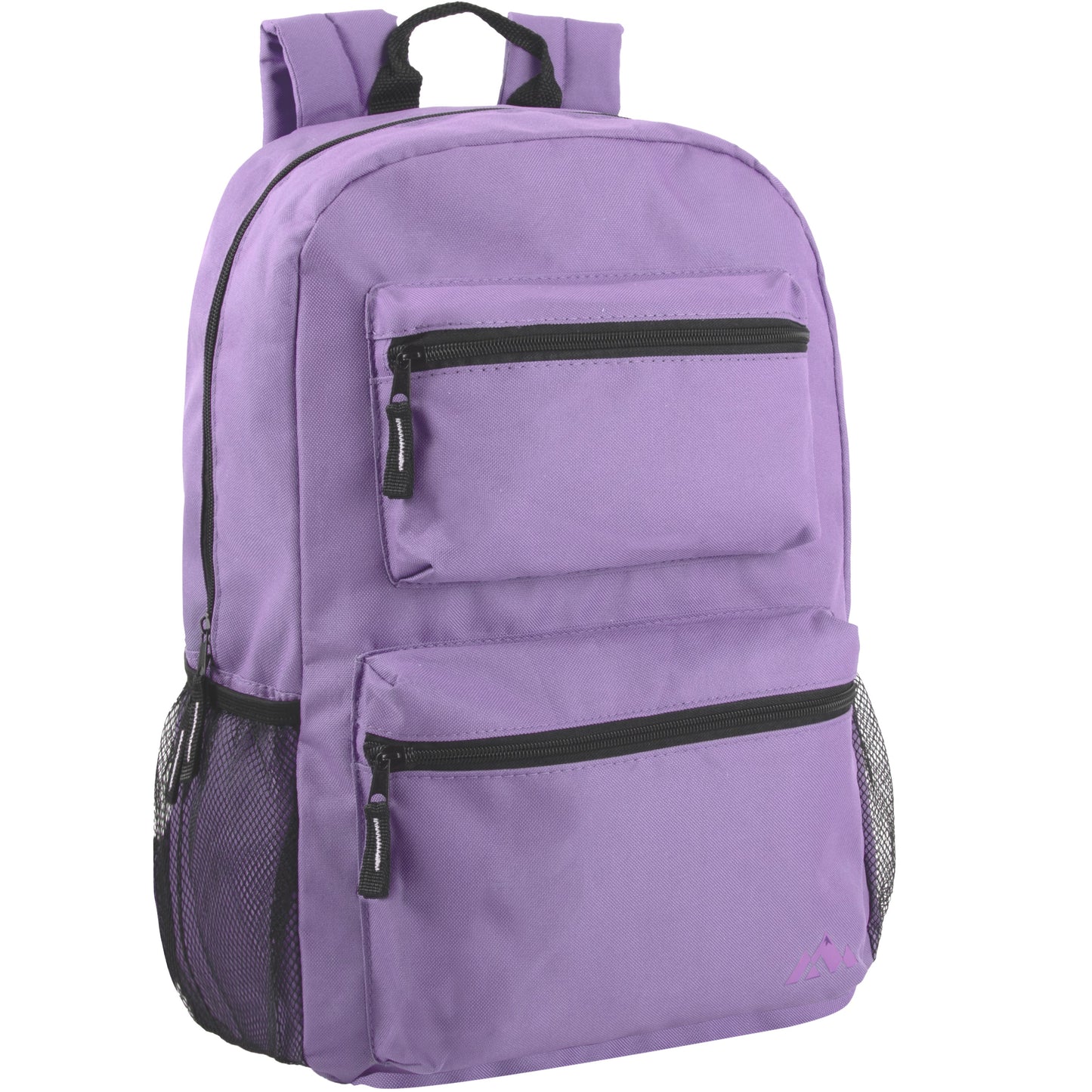 17 Inch Double Front Pocket Backpack - 3 Pastel Colors