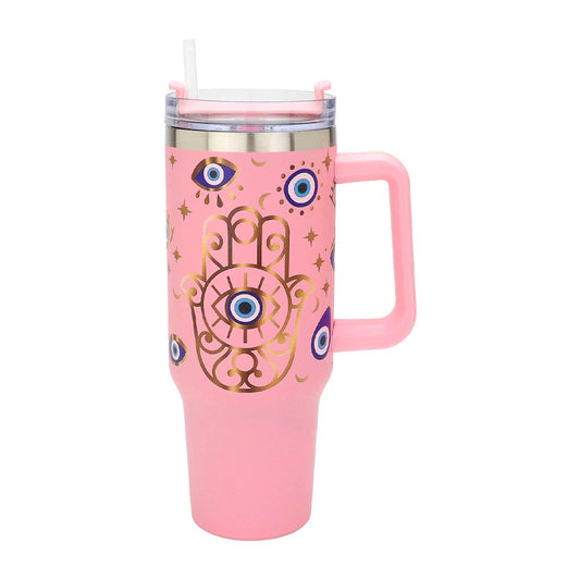 Hamsa Evil Eye 40oz Stainless Steel Tumbler