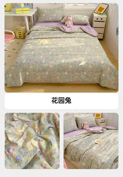Reversible Quilt Set | Soft Lightweight Bedding with Two-Sided Design