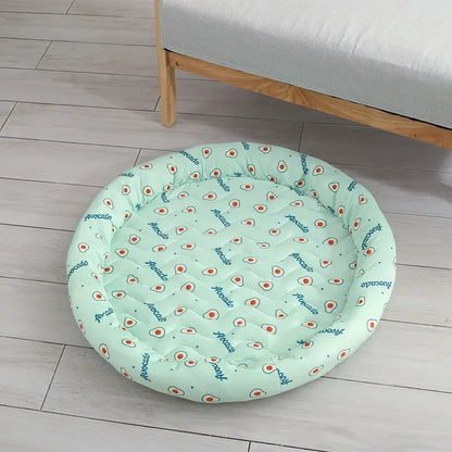 Pet Bed Ice Silk Bed – Cool and Comfortable Summer Lounger for Pets