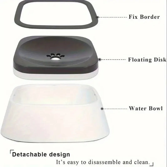Spill-Proof Pet Water Bowl – No-Mess Drinking Solution for Dogs & Cats