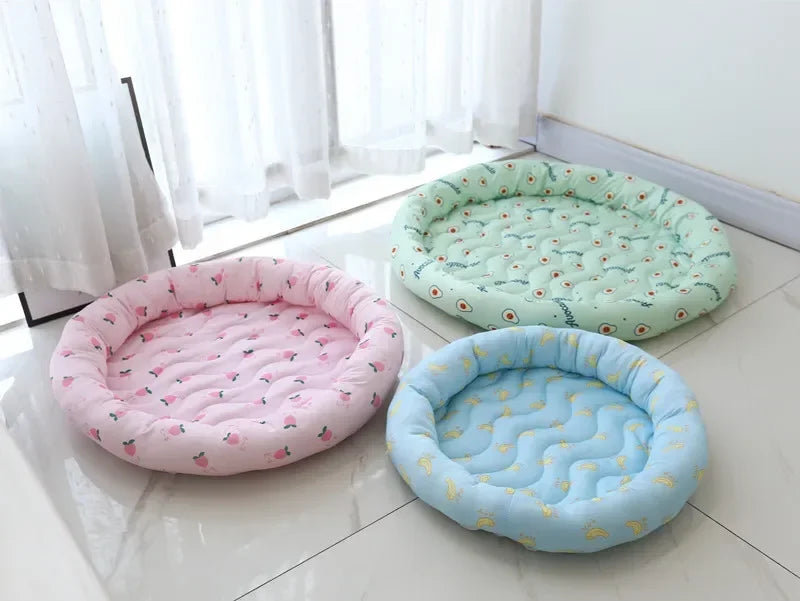 Pet Bed Ice Silk Bed – Cool and Comfortable Summer Lounger for Pets