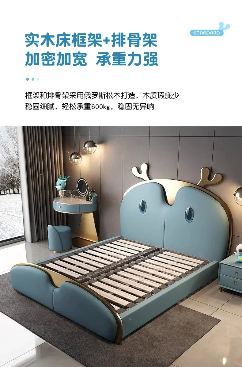 Sex Queen Bed Frames With Headboard Bedroom Furniture (180X200cm)