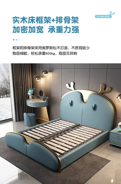 Sex Queen Bed Frames With Headboard Bedroom Furniture (180X200cm)