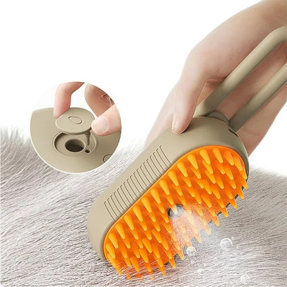 Steamer Brush for Pets – Deep Cleaning Grooming Tool for Healthy Coats