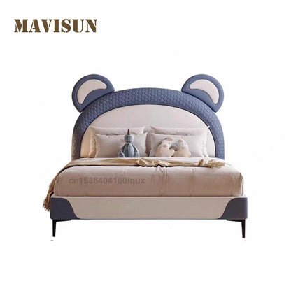 Minimalist Cute Bear Ear Kids Bed with Eco-Friendly Design
