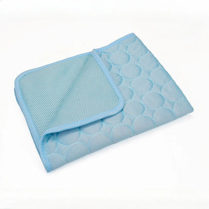 Pet Ice Silk Cooling Mat for Summer Comfort