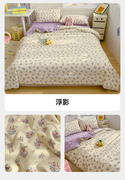 Reversible Quilt Set | Soft Lightweight Bedding with Two-Sided Design
