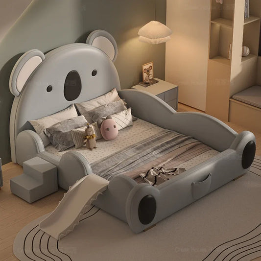 Modern Kids Double Bed Luxury Girls Boys Queen Frame
