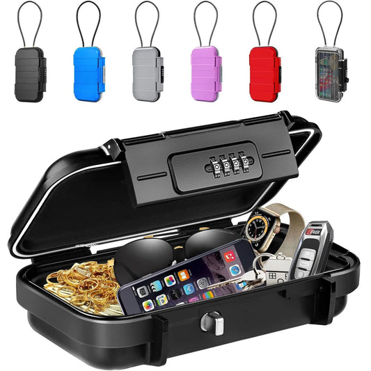 Travel Safe Lock Box Portable Anti-Theft Beach Safe with Chain