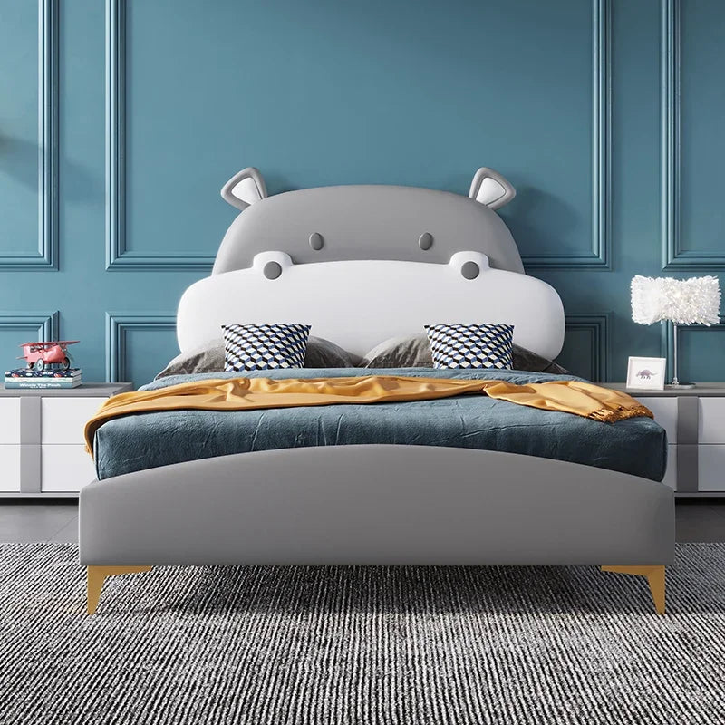 Horse Baby Boy Children's Bed Technology Cloth Modern Gray