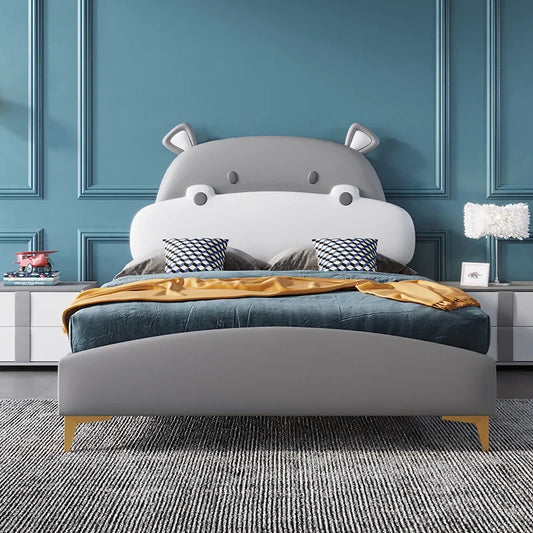 Horse Baby Boy Children's Bed Technology Cloth Modern Gray