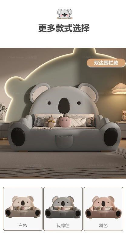 Modern Kids Double Bed Luxury Girls Boys Queen Frame
