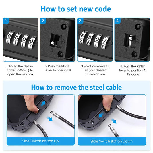 Portable Safe Box Travel Safe Box Security Lockbox