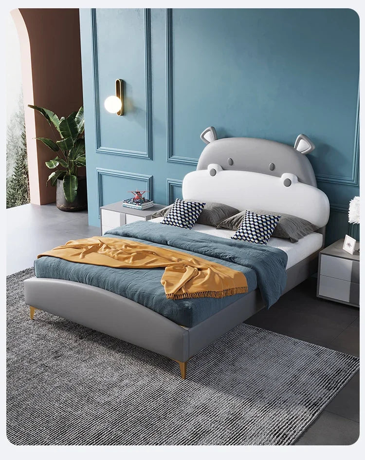 Horse Baby Boy Children's Bed Technology Cloth Modern Gray