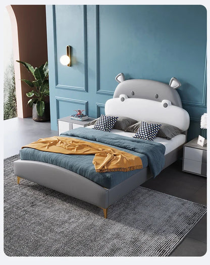 Horse Baby Boy Children's Bed Technology Cloth Modern Gray