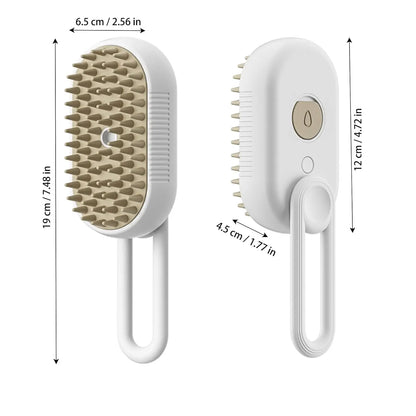 Steamer Brush for Pets – Deep Cleaning Grooming Tool for Healthy Coats
