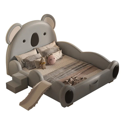 Modern Kids Double Bed Luxury Girls Boys Queen Frame