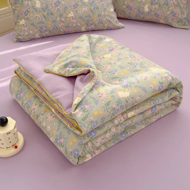 Reversible Quilt Set | Soft Lightweight Bedding with Two-Sided Design