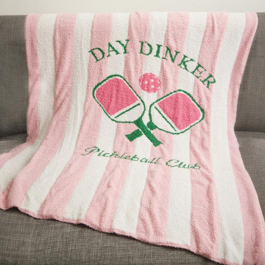 Striped Blanket | Striped Day Dinker Pickleball Club Blanket
