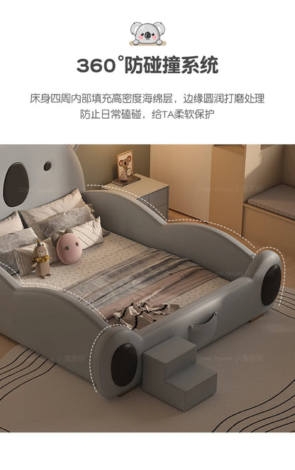 Modern Kids Double Bed Luxury Girls Boys Queen Frame