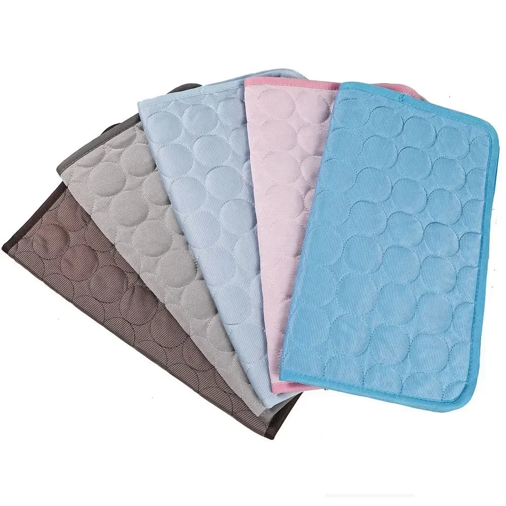 Pet Ice Silk Cooling Mat for Summer Comfort
